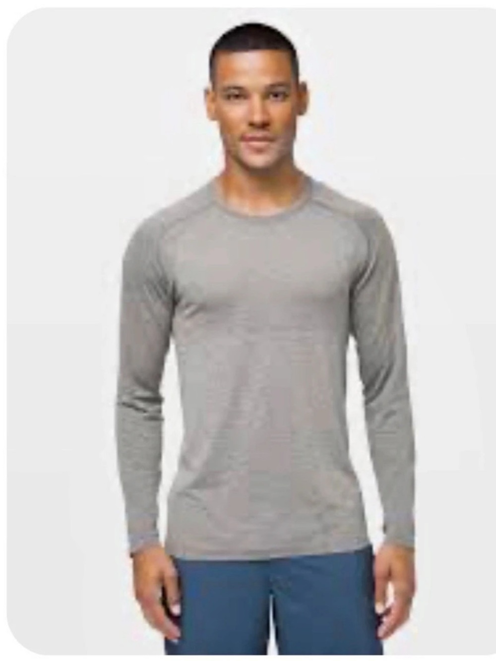 Lululemon Metal Vent Tech Long Sleeve Men's Gray Tee